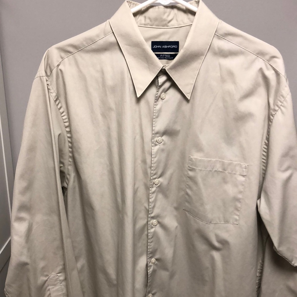 John Ashford fitted dress shirt. Wrinkle resistant